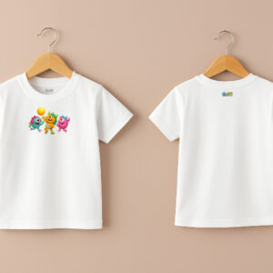 Remera blanca amigas jugando